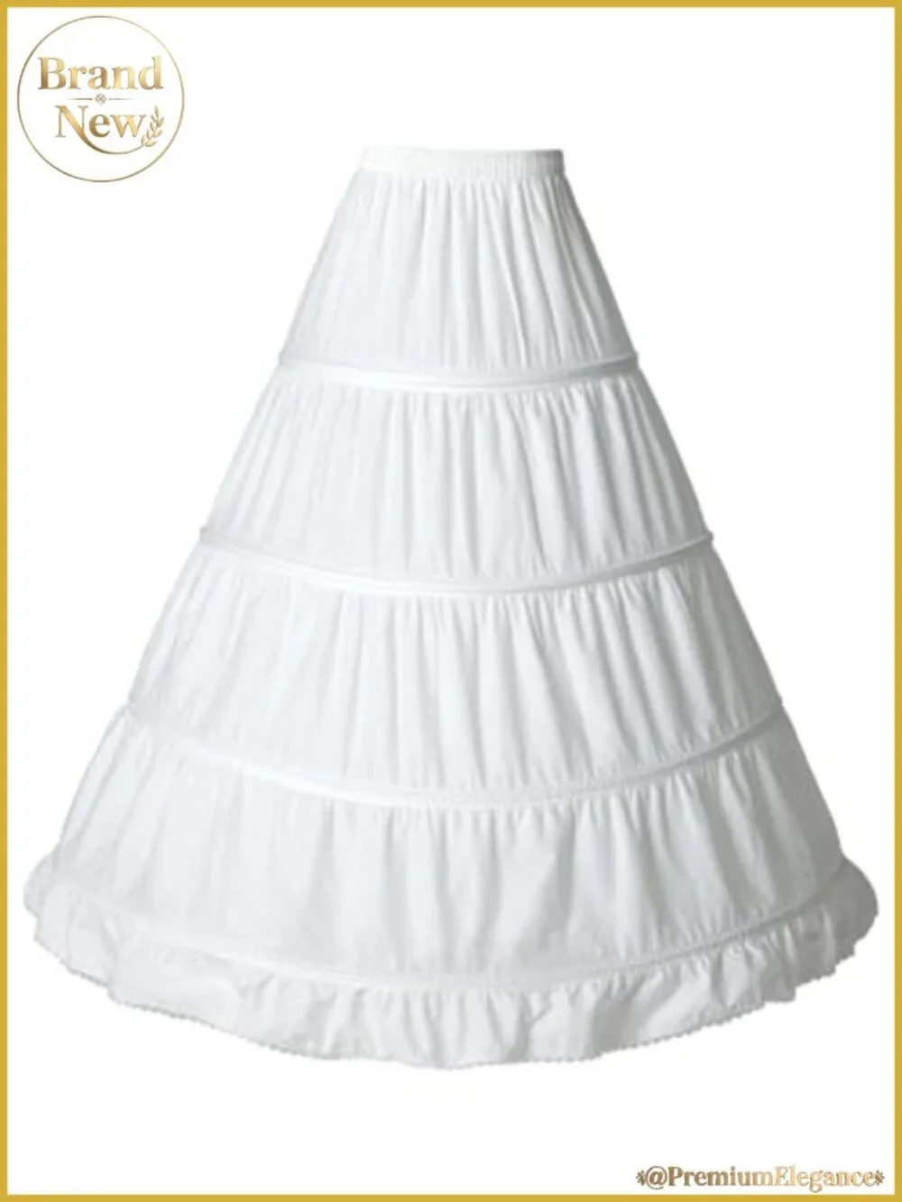 Cotton Hoop Petticoat Crinoline Underskirt Wedding Slip for Women Ball Gown